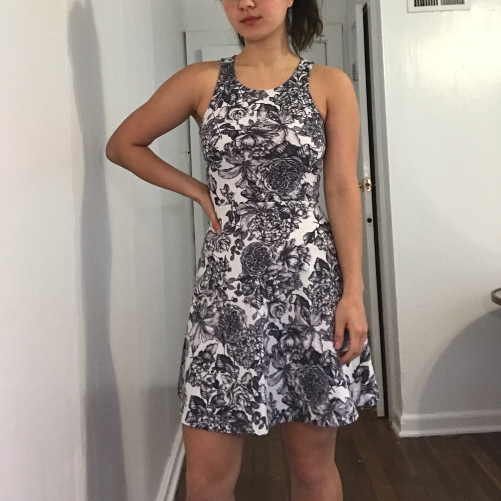 Floral print dress
